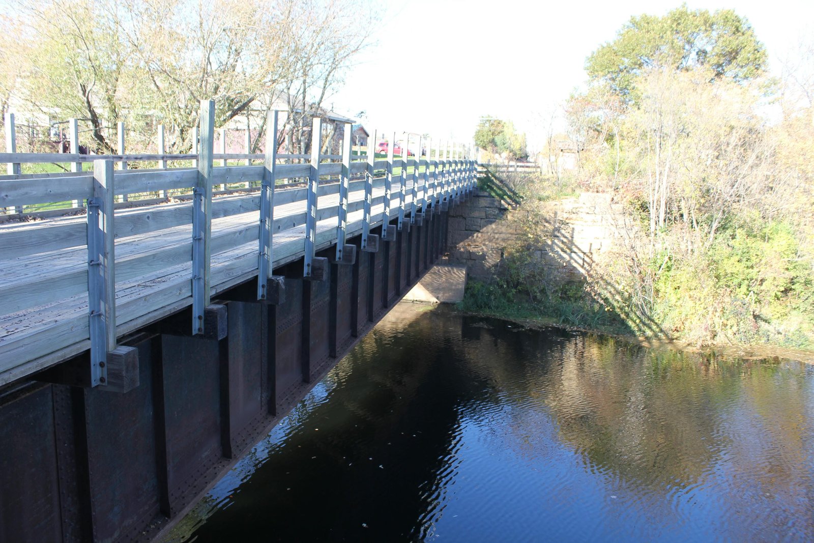 Looking north